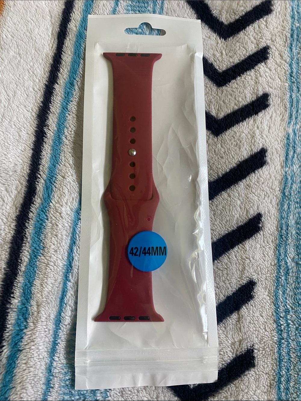 Silicone Watch Band for 42/44mm - Burgundy